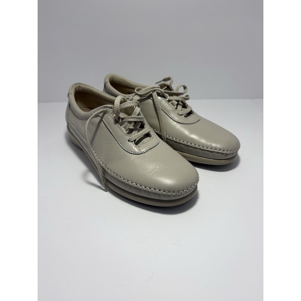 SAS Women's Beige Free Time Oxford Comfort Walking Shoes Sz 8.5 Tripad